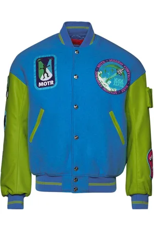 Members OF The Rage Varsity 1 logo-embroidered jacket