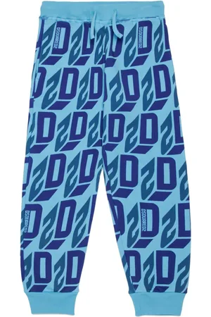 Dsquared2 Monogram-pattern cotton track trousers