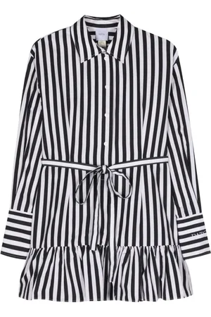 Patou Ruffled mini shirtdress