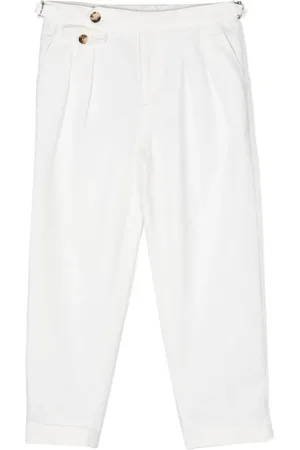 ETRO KIDS Pegaso raised-detailed trousers - White