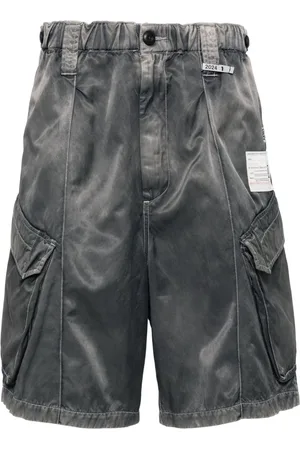 Maison Mihara Yasuhiro Logo-patches wide-leg cargo shorts