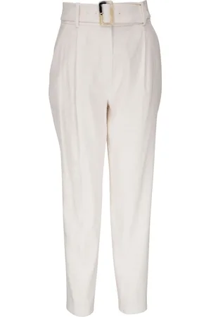 VERONICA BEARD Belted tapered trousers