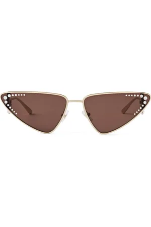 Jimmy Choo Kristal geometric-frame sunglasses