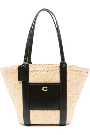 Coach Logo-charm tote bag
