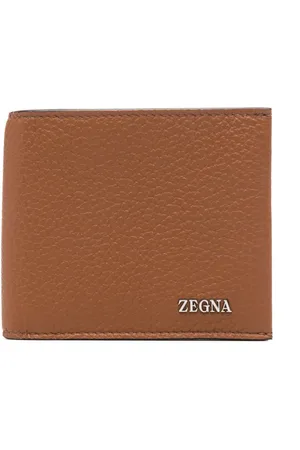 Ermenegildo Zegna Logo-plaque leather wallet
