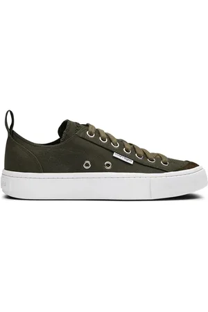 Courrèges Logo-embroidered canvas sneakers