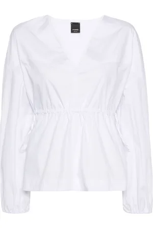 Pinko Long-sleeve cotton blouse