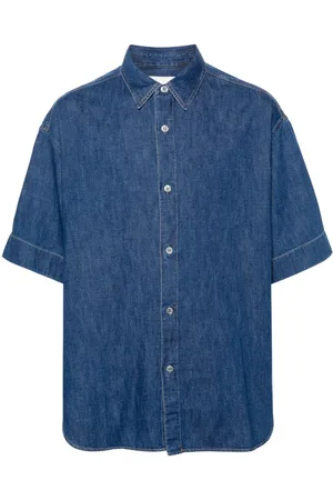 STUDIO NICHOLSON Short-sleeves denim shirt