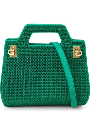 Salvatore Ferragamo Crystal-embellished mini bag