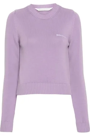 Palm Angels Logo-embroidered cotton jumper