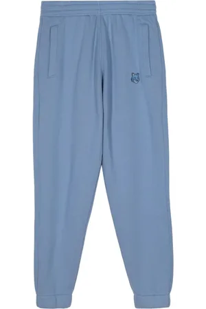 Maison Kitsuné Fox-appliqué cotton track pants