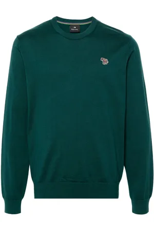 Paul Smith Zebra-motif organic cotton jumper