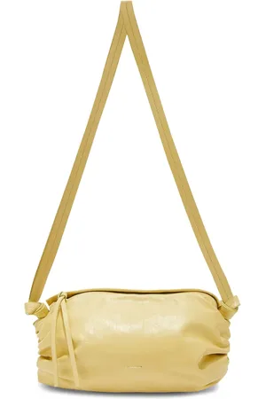 Jil Sander Small logo-lettering leather crossbody bag