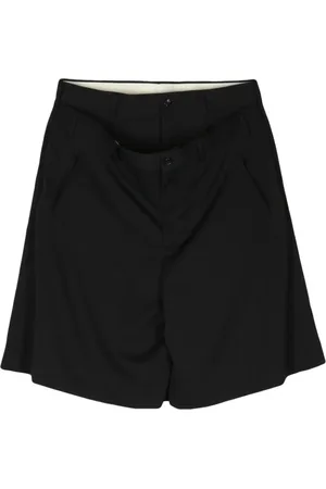 Comme des Garçons Layered wool bermuda shorts