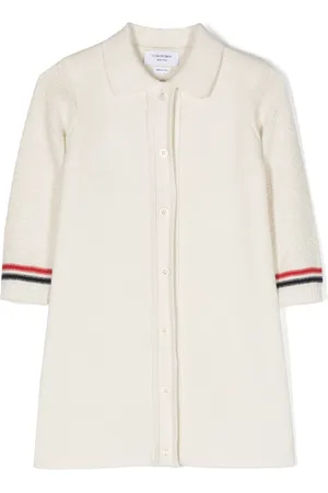 Thom Browne RWB-stripe wool-cashmere dress