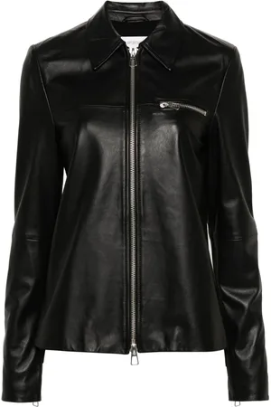 Sportmax Zipped leather jacket