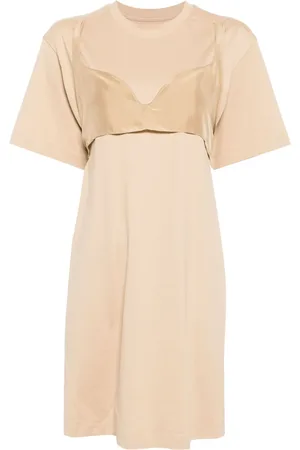 JNBY Layered-design cotton-silk dress