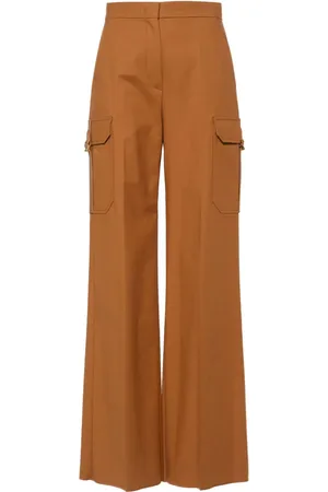Max Mara Edda logo-embroidered trousers