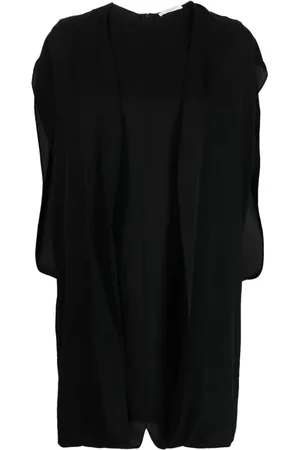 The Row Draped silk mini dress