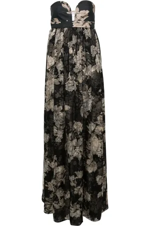 Max Mara Floral bustier maxi dress