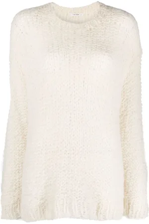 The Row Eryna open-knit wool blend jumper