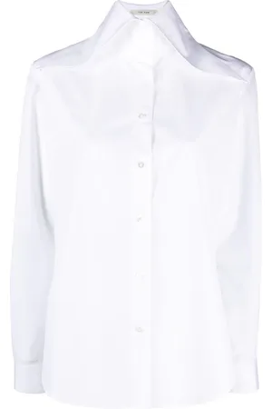 The Row Pointed-collar long-sleeve shirt