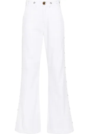 WALES BONNER Stud-detail straight-leg jeans