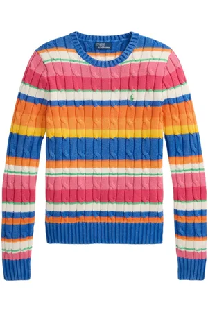 Ralph Lauren Striped cable-knit jumper