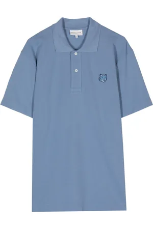 Maison Kitsuné Logo-appliqué cotton polo shirt