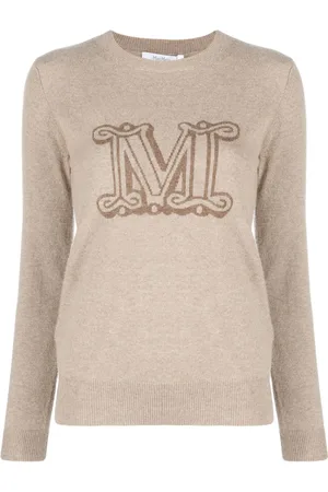 Max Mara Intarsia-knit cashmere jumper