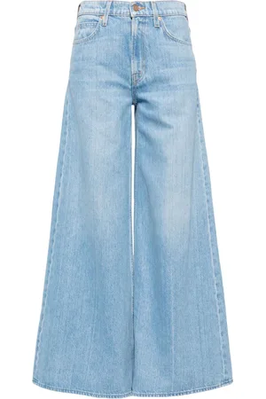 Mother Slung Sugar Cone Sneak low-rise flared jeans