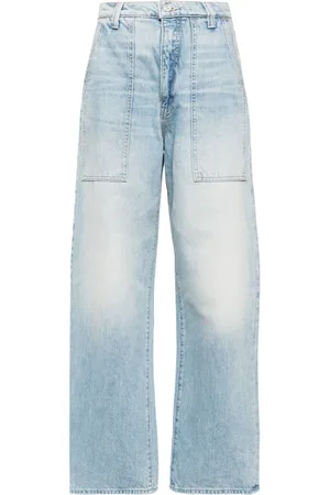 Mother Quartet Breaker Skimp high-rise straight-leg jeans