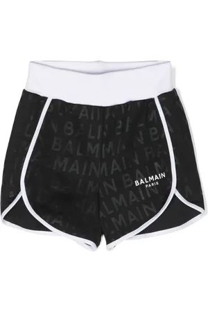 Balmain Logo-jacquard track shorts