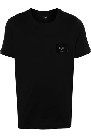 Fendi Logo-appliqué cotton T-shirt