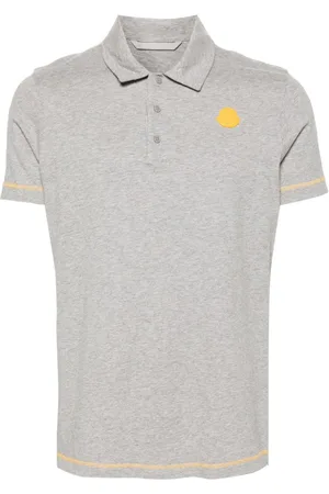 Moncler Mélange-effect polo shirt