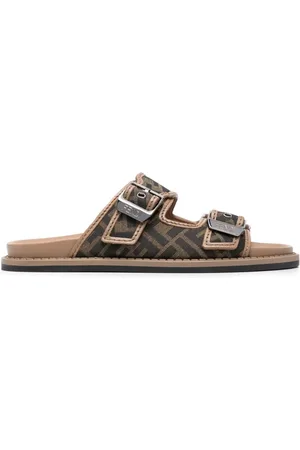 Fendi Feel FF-jacquard sandals