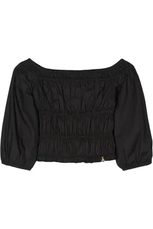 Patrizia Pepe Off-shoulder shirred top