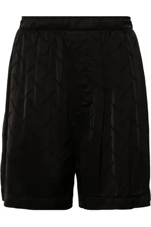 Balenciaga Logo-jacquard satin shorts