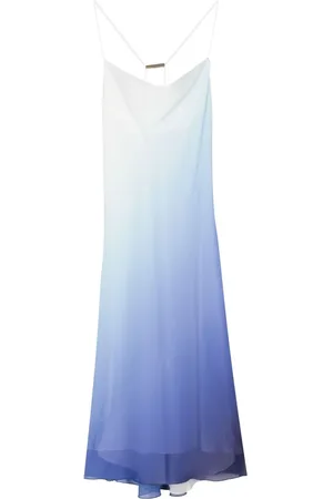 Patrizia Pepe Ombré-effect chiffon midi dress