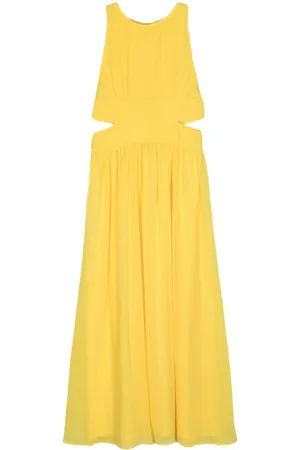 Patrizia Pepe Cut-out crepon maxi dress