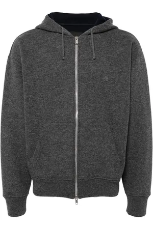 Givenchy Logo-embroidered zip-up hoodie