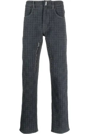 Givenchy 4G-pattern zip jeans