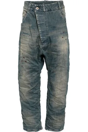 11 BY BORIS BIDJAN SABERI Asymmetric drop-crotch jeans