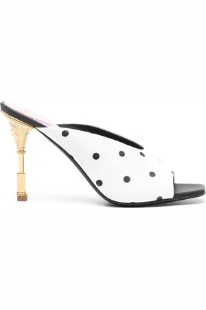 Balmain 100mm polka-dot mules