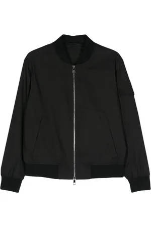 NEIL BARRETT colour-block puffer jacket - Black