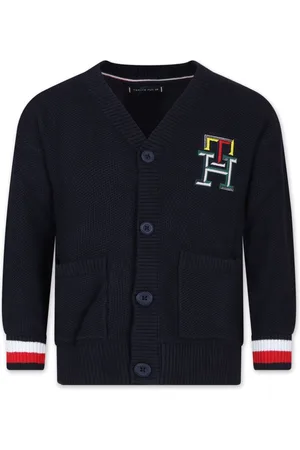 Tommy Hilfiger Logo-appliqué cotton cardigan