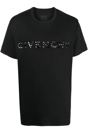 Givenchy Stud-embellished logo cotton T-shirt