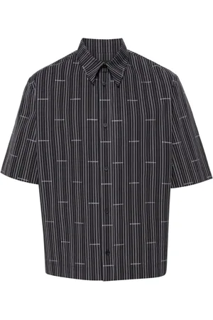 Givenchy Logo-jacquard striped shirt