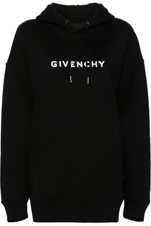 Givenchy Logo-flocked cotton hoodie