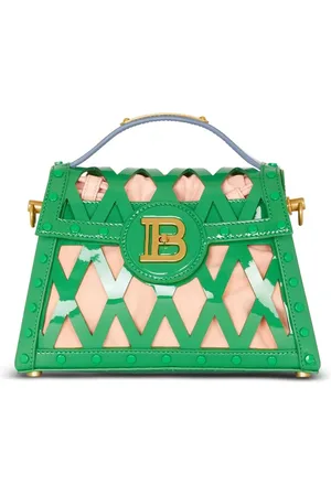 Balmain B-Buzz Dynasty openwork leather tote bag